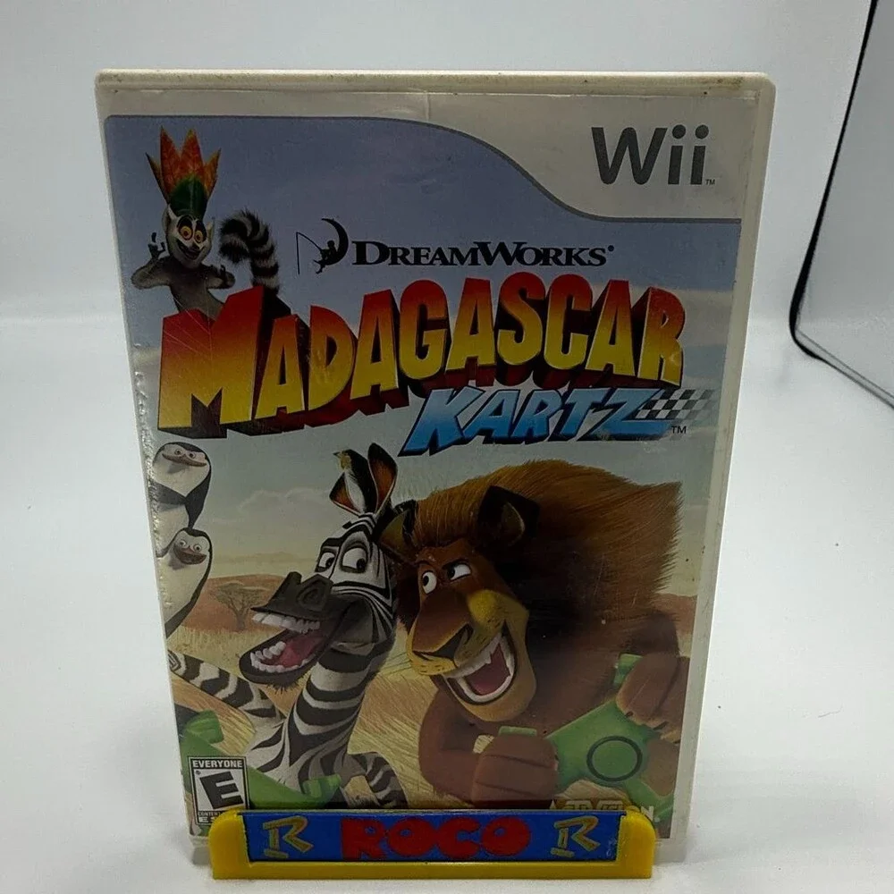 Madagascar Kartz (Nintendo Wii, Activision, 2009) Complete W/ Manual